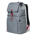 thumbnail image 3 of Coleman Now 18-Can Soft-Sided 31.86 qt Backpack Cooler, Gray and Red, 3 of 11