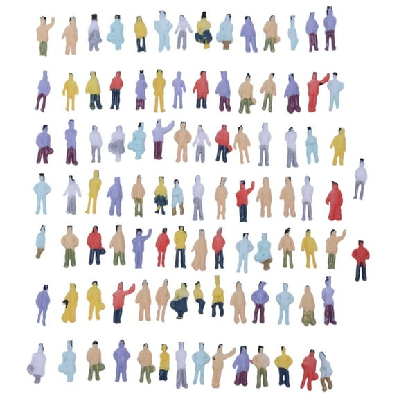 New Arrivals New 100pcs Painted Model Train People Figures Scale N (1 to 150)