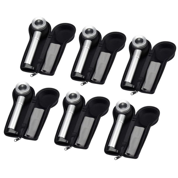 6X Probador de Lino Plegable de Mano 45X Lupas de Metal Lupa de Contador de Hilo de Tela Lupa con Calibración de Luz