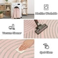 thumbnail image 6 of VUNATE 8'x10' Area Rugs for Living Room Jacquard Textured Modern Rugs Soft Geometric Rug for Bedroom Mid Century Washable Rug Non-Slip Bohemian Carpet Perfect for Dining Room Office Pink, 6 of 7
