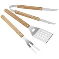 thumbnail image 1 of Juego de herramientas para barbacoa personalizado, espátula, pinzas y tenedor de 3 piezas, acero inoxidable, accesorios para barbacoa, utensilios para barbacoa Rojo Verde, 1 of 5