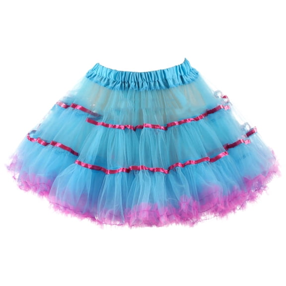 Sngxgn Skirts for Women Skorts Mini Summer Shorts Skirt(Blue,One Size)