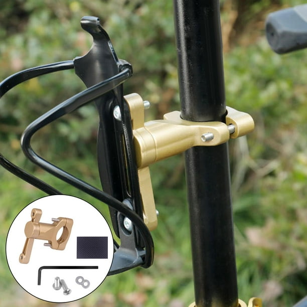 Adaptador de jaula para botella de bicicleta, jaula para bebida de bicicleta de montaña, bebida de café, soporte para marco de manillar, accesorios pa dorado Macarena Adaptador para portabidones de bicicleta