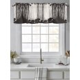 thumbnail image 4 of Forest Bear Valances for Windows Black Animals Silhouette Family Natural Rod Pocket Curtains Valance Short Window Treatment Drapes for Living Room, Bedroom Bathroom 42"&nbsp;W x 12" L, 4 of 5