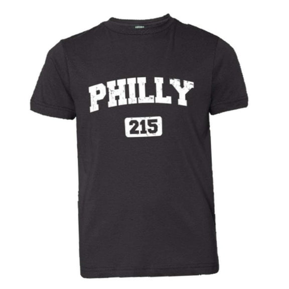 PleaseMeTees™ Youth Philly 215 Area Code Philadelphia Distressed HQ Tee