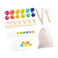 thumbnail image 3 of Bolas de arcoíris en tazas, juguetes de educación temprana, juguetes sensoriales preescolares para niños, motricidad fina, clasificación de colores y, 3 of 10
