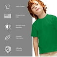 thumbnail image 4 of Teenage Mutant Ninja Turtles Leonardo Angry Kids T Shirt for Youth Boys and Girls, Kelly Green, Large, 4 of 5