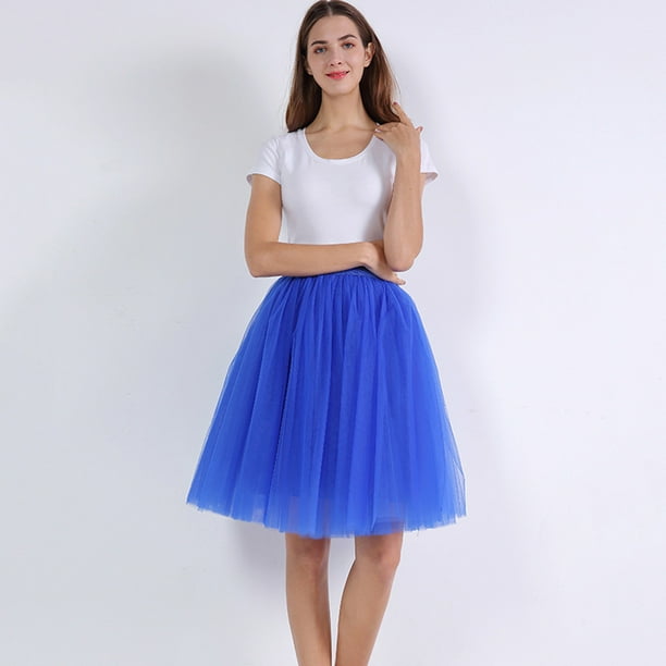 Ketyyh chn99 Plaid Skirt Midi Skirt Ankle Length Skirt Casual Skirt High Waisted Maxi Skirt Long Skirt Dark Blue XL Walmart