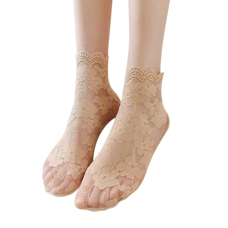 Breathable Socks Ballerina Socks Non Slip Socks Transparent Low
