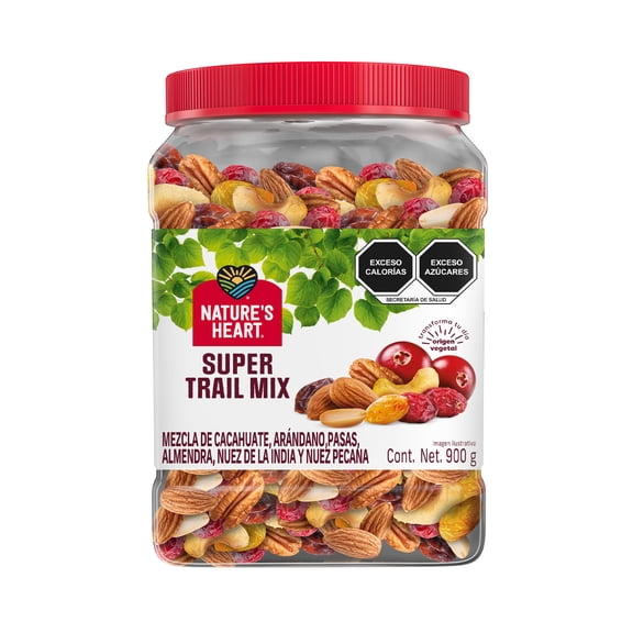 Fusión de frutas deshidratadas y nueces Nature's Heart super trail mix 900 g