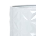 thumbnail image 3 of Geometric Metal Waste Basket With Gold Base - White - 10"H x 8"W, 3 of 4