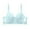 A-Light Blue34, variant on Women Push Up Bra Flower Scalloped Lace Underwire Full Coverage Adjustable Straps Bras Soft Comfort Padded Lift Up Bra