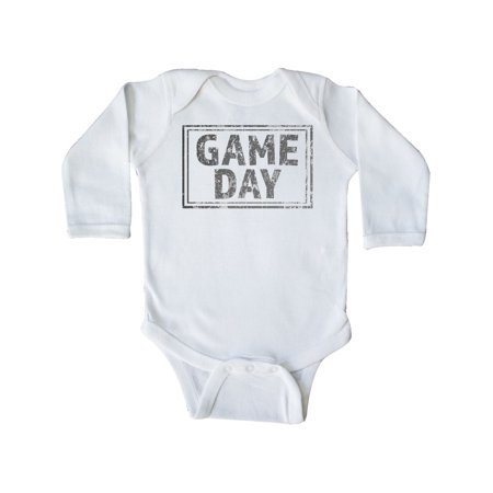 

Inktastic Distressed Game Day Stamp Gift Baby Boy or Baby Girl Long Sleeve Bodysuit