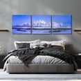 thumbnail image 6 of Epic Art 'Blue Hour in the Tetons - Grand Teton National Park' by Darren White, Acrylic Glass Wall Art, 3 Piece Set, 72" x 24", 6 of 8