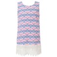thumbnail image 1 of Richie House Girls' Dress With All Over Patterned Print And Lace RH1568, 1 of 2