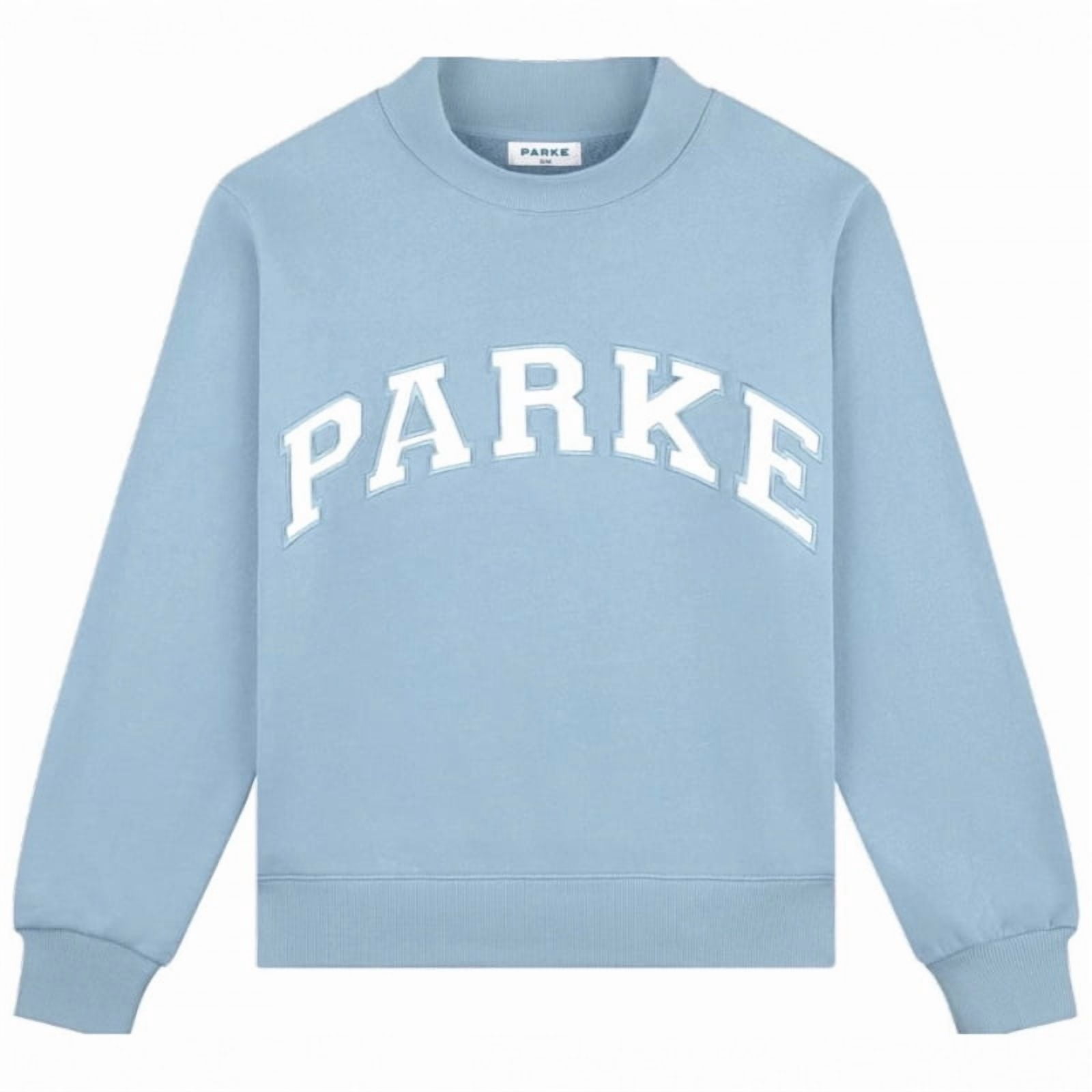 PARKE Unisex Printed Casual Crew Neck Hooded Sweatshirt