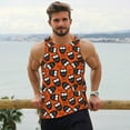 thumbnail image 6 of Logiee Owls And Boo Print Men's Workout Tank Top,Quick Dry Workout Tank Top,Gym Muscle Tee,Fitness Bodybuilding Sleeveless T Shirt-Large, 6 of 7
