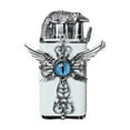thumbnail image 2 of Kugachren Double Jet Flame Windproof Refillable Lighter, Alloy Metal Body, for Outdoor Camping Hiking Cigars, Ideal Gift for Men and Women, 2 of 4