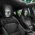 thumbnail image 6 of Lypsnake Ghost Face Headrest Covers, Spooky Horror Print Elastic Fabric Universal Fit Car Seat Protectors for Halloween Themed Automotive Interior Decoration, 6 of 7