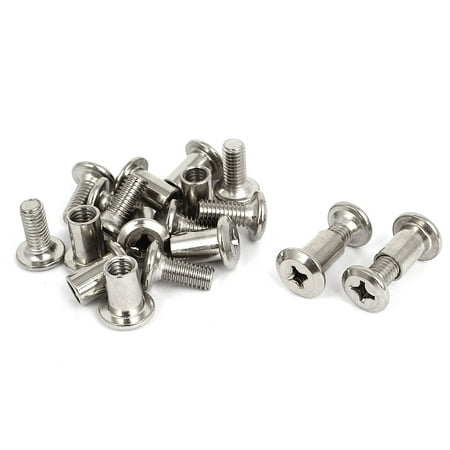 

10sets M6 Socket Nuts Countersunk Head Cap Screw Bolts Fasteners