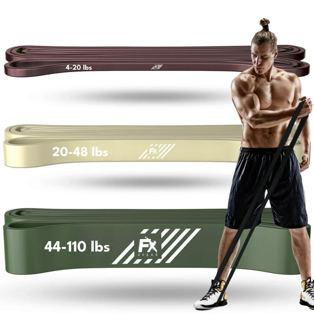 FX FFEXS Fitness Bands – Resistance Bands Set Resistance Bands Strength Training – Fitness Band Expander Fitness – Strength Training Equipment – Thera Band + Elastic Band Sport for Pull Ups