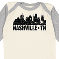 thumbnail image 4 of Inktastic Nashville Skyline Grunge Boys or Girls Long Sleeve Baby Bodysuit, 4 of 5
