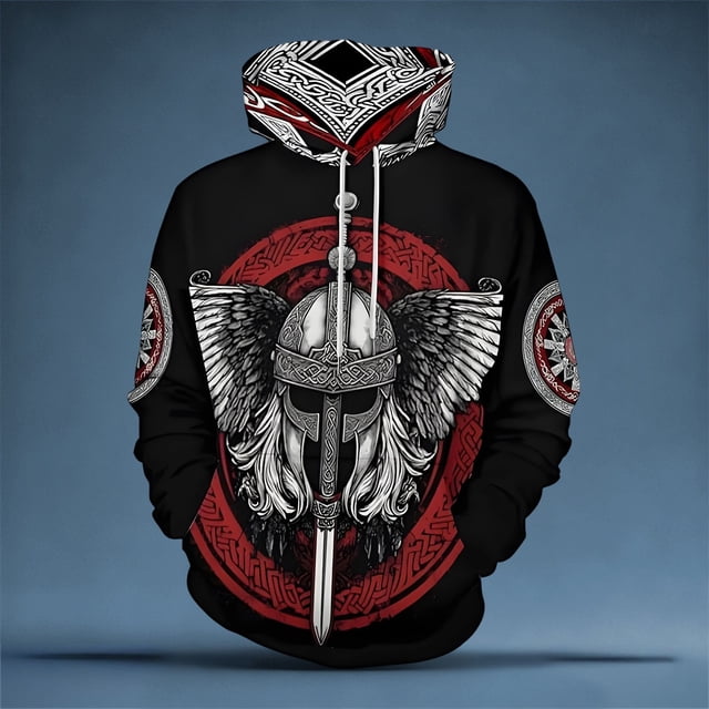 Hooded Sweatshirt for Everyday Casual Outdoor Wear with Front Pouch and Adjustable Drawstring Comfort Fit