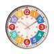 thumbnail image 1 of Reloj de pared para niños de 8 pulgadas con movimiento silencioso, funciona con pilas, estilo arcoíris, ideal para el hogar, la escuela, el dormitorio y la sala de estar (Phnom Penh), 1 of 5