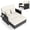 White + Black, variant on Costway 2 PCS PE Wicker Outdoor Daybed with 4-Level Adjustable Backrest, Storage Ottoman White + Black