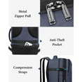 thumbnail image 6 of Vancropak Travel Backpack, 40L Waterproof Carry on Bag with 3 Packing Cubes for Men Women, Blue, 6 of 8
