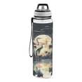 thumbnail image 2 of Birds with Moon Coconut Trees Lake Sports Water Bottle Portable Travel Mug 32oz BPA Free Leak Proof Straw Transparent Tritan for Gym Yoga Cycling Camping, 2 of 7
