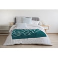 thumbnail image 3 of Simply Daisy Escuela Fleece Throw Blanket, Ocean Teal, Small Throw, 3 of 3