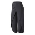 thumbnail image 3 of Sexy Dance Women Trousers Wide Leg Yoga Pants High Waist Palazzo Pant Stretch Bottoms Casual Workout Black 5XL, 3 of 7