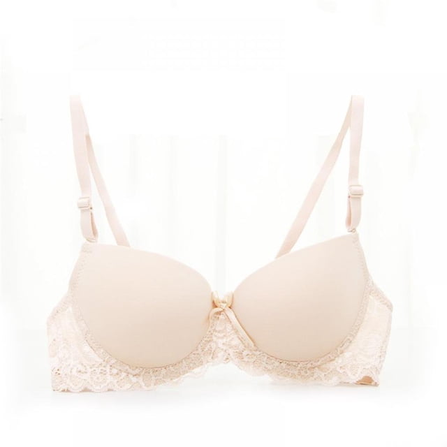 Women’s Push Up Lace Bra Comfort Padded Underwire Bra Lift Up Add One Cup