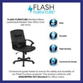 thumbnail image 5 of Emma + Oliver Mid-Back Black LeatherSoft-Padded Task Office Chair with Arms, BIFMA Certified, 5 of 16