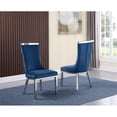 thumbnail image 2 of Round White Marble 5pc Dining Set with Silver Stainless Steel and 4 Chairs, 2 of 4