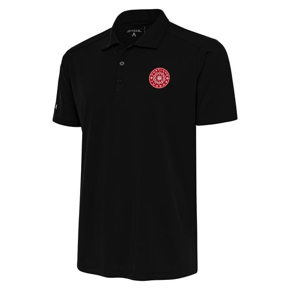 Men's Antigua Black Portland Thorns FC Tribute Polo