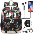 thumbnail image 4 of YOPTOP Students APEX Legends Bookbag USB Charging Port Daypack Lightweight Travel Bag Graphic Knapsack,A, 4 of 6