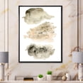 thumbnail image 2 of Designart 'Golden Beige and Grey Clouds I' Modern Framed Canvas Wall Art Print, 2 of 5