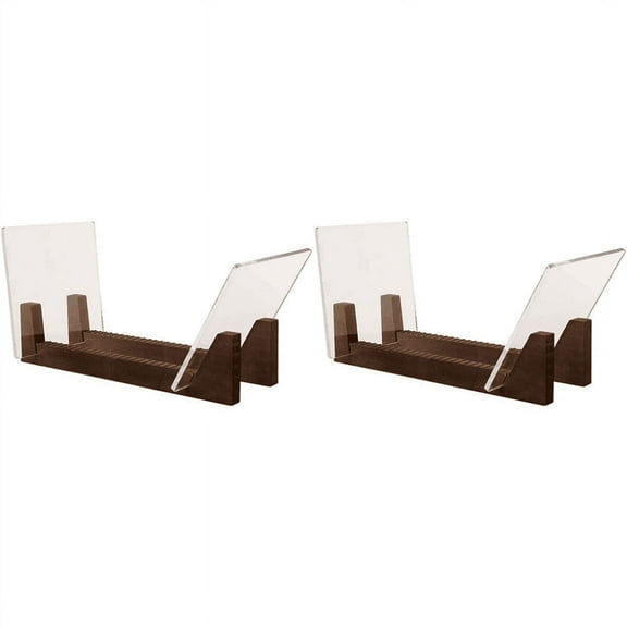 2X Vinyl Record Storage Holder Wooden LP Vinyl Album Desktop Rack