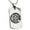 Silver, variant on Stainless Steel Tachibana Samurai Crest Engraved Dog Tag Pendant Necklace