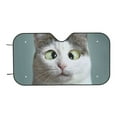 thumbnail image 7 of Haiem Funny Cat Car Windshield Sun Shade - Blocks UV Rays Sun Visor Protector, Sunshade to Keep Your Vehicle Cool, Universal Fit SUV Van Sedan-Small, 7 of 7