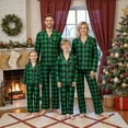 thumbnail image 3 of Family Matching Christmas Pajamas Sets Plaid Long Sleeve Button Down Shirt Top And Pants for Family Women Men Kids Baby Xmas Pjs Jammies Loungewear, 3 of 7