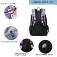 thumbnail image 4 of FORMRS Unisex School Backpack 17" Student Travel Bag with Laptop Compartment, Pink Marble Pattern, 4 of 7