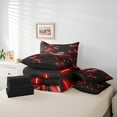 thumbnail image 4 of Erosebridal Fast Car Bedding Sets Twin Size,Black Red Comforter Sets with Sheets,Car Theme Bed in a Bag Twin size,Microfiber Geometric Room Decorative,Reversible,7pcs, 4 of 6
