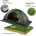 thumbnail image 4 of ShenMo 1 Pce 200 * 100 * 110 cm Tente de camping, Tente Imperméable pour une Personne, Tente camouflage Extérieure, Tente de Randonnée Résistante aux UV, Adaptée pour le camping et la Randonnée, 4 of 5