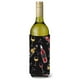 Carolines Treasures BB5197LITERK Vin Rouge et Blanc sur Bouteille de Vin Noir Beverge Isolant Hugger – image 1 sur 1