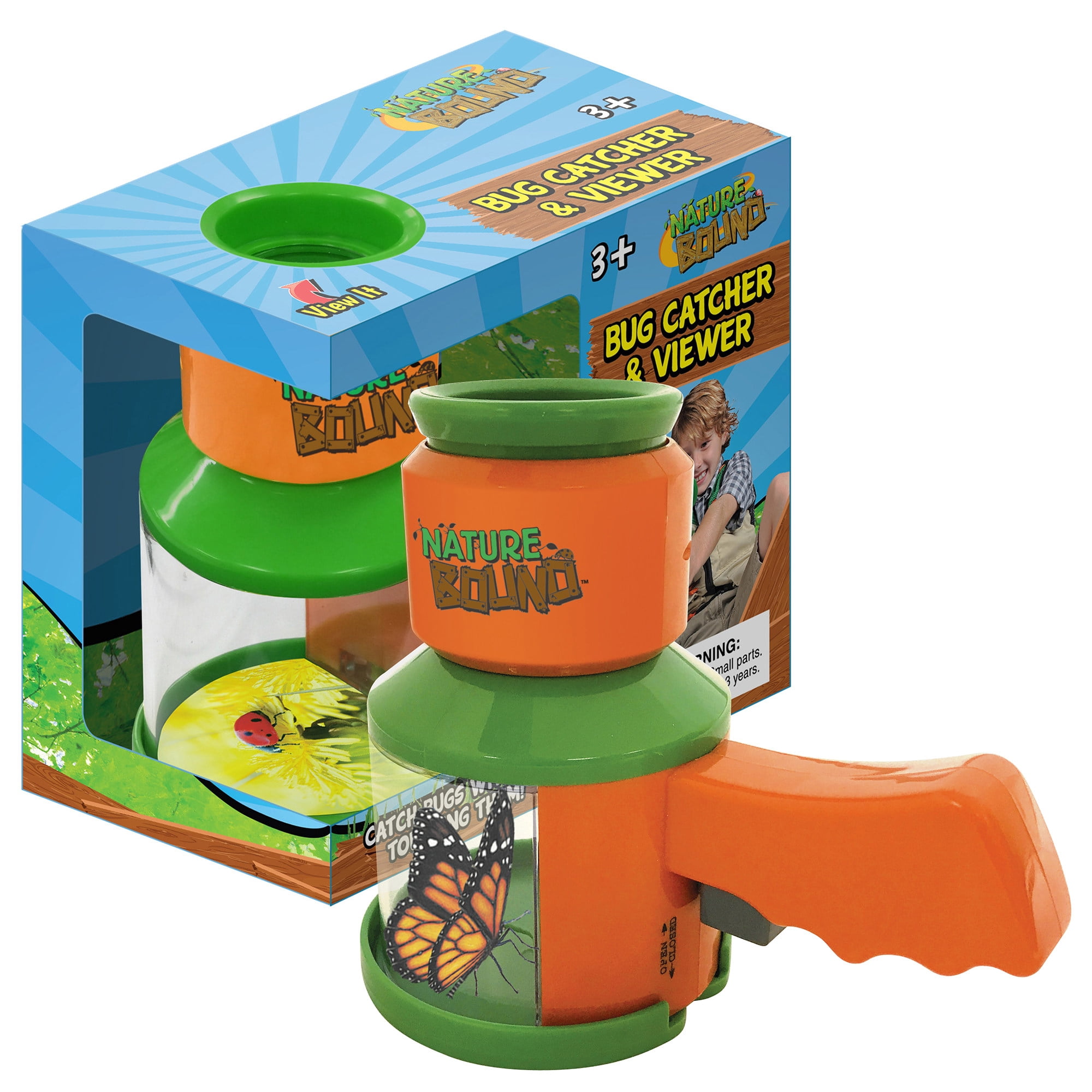 Nature Bound: Bug Catcher & Viewer - Insect Observation Tool, Container Opening Trigger, Safe Catch-Release Function, Outdoor Exploration Toy, Kids 3+