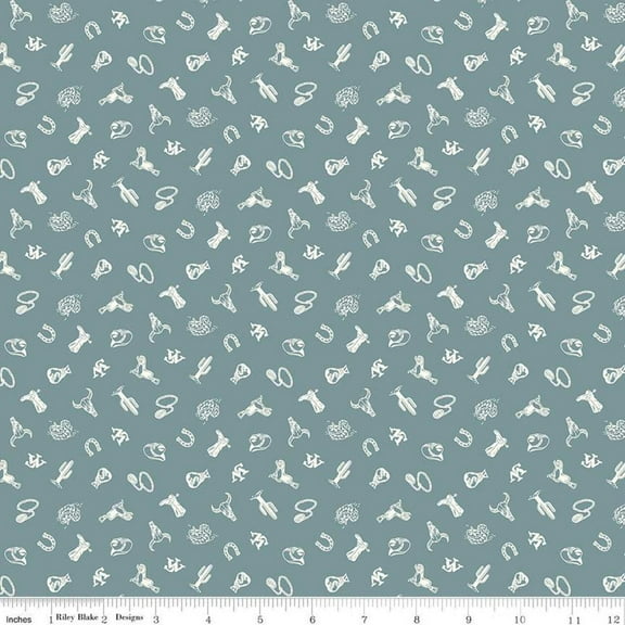 John Wayne Courage Icons Storm Cotton Fabric