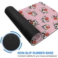 thumbnail image 6 of Long Mouse Pads for Desk,Pink Cow Bell Pattern Desk Mats on Top Of Desks, Desk Mouse Pad Extra Large with 3mm Non-Slip Base and Stitched Edge for Gaming,Office,Work,Home 31.5"x11.8", 6 of 6